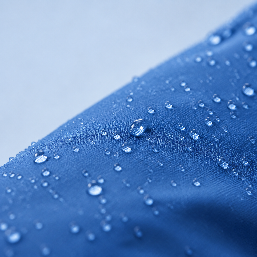 Windora fleece-lined hooded jacket — Sky Blue supporting source-specific view — Avery & Mercer