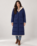 Avery & Mercer padded winter coat, blue front