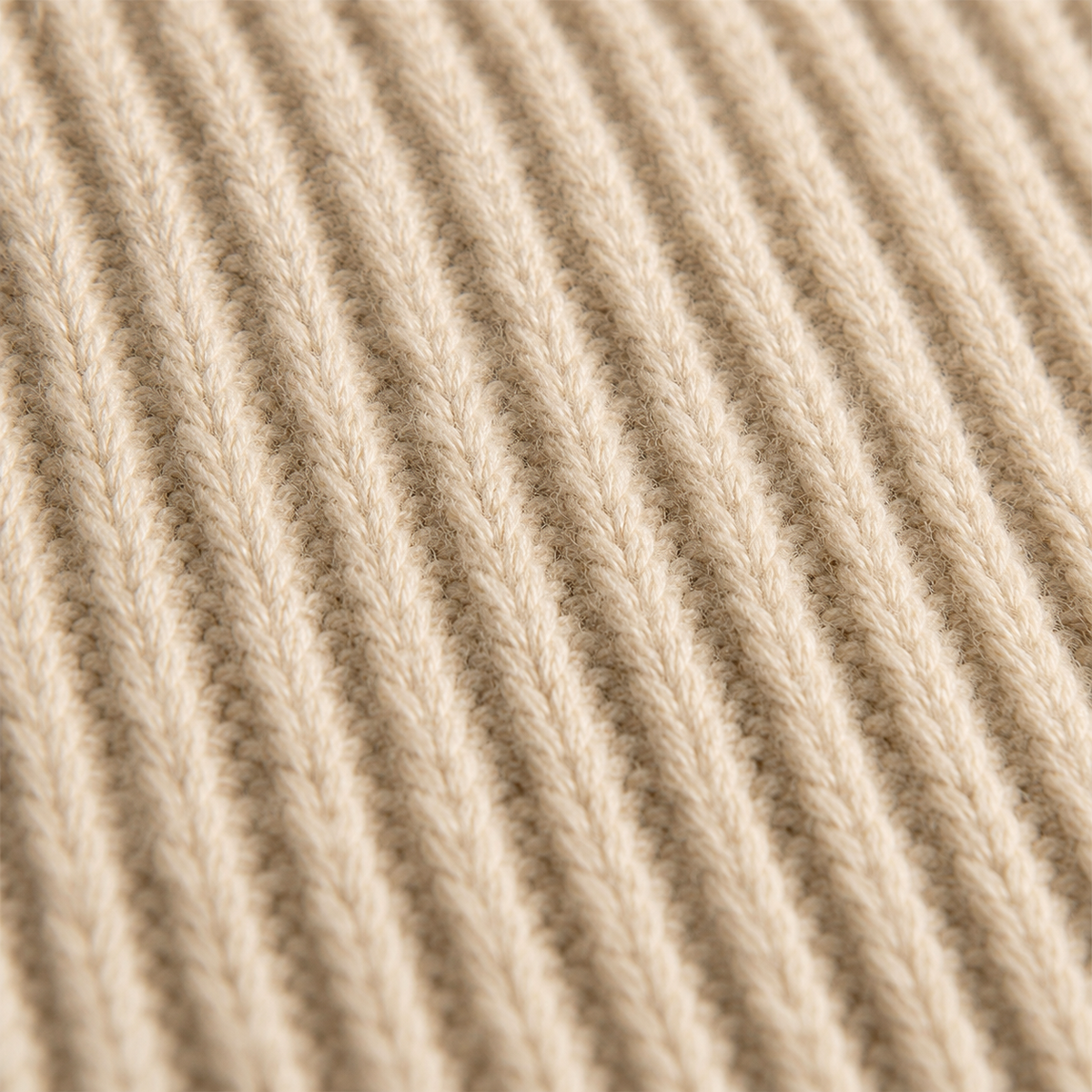 Cashmere-blend zip-front ribbed cardigan, knit detail v1