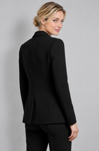 Avery & Mercer women's double-breasted blazer, black rear
