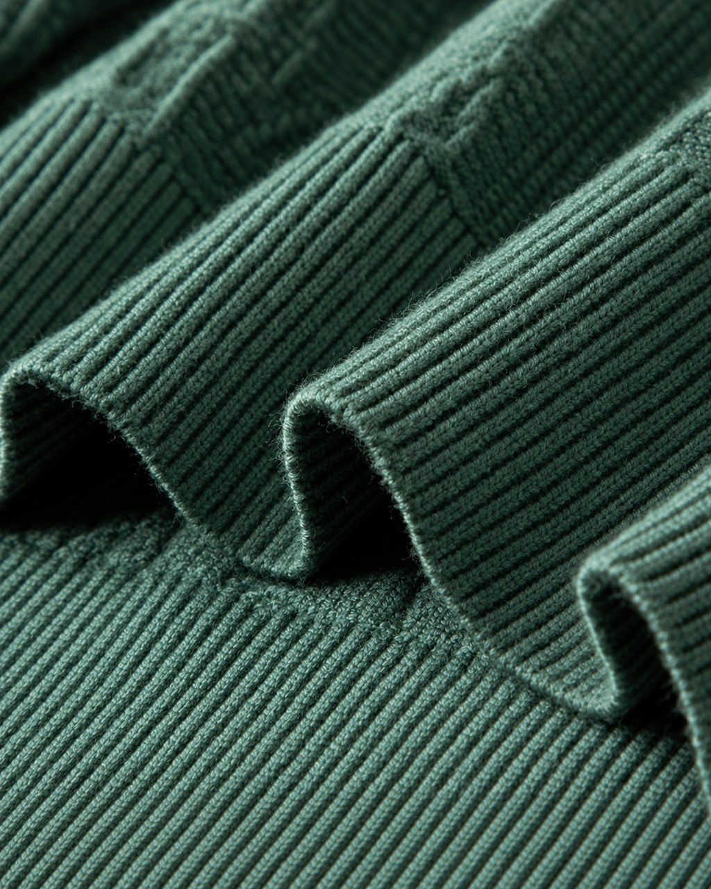 Swiss Alps Textured Crew-Neck Sweater – Pine Green supporting detail