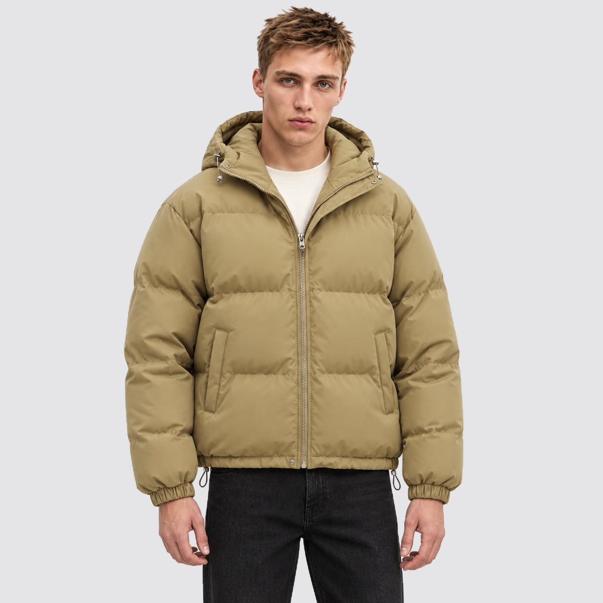 Unisex Hooded Cotton Puffer Jacket