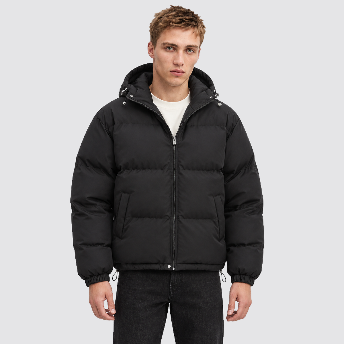 Unisex Hooded Cotton Puffer Jacket