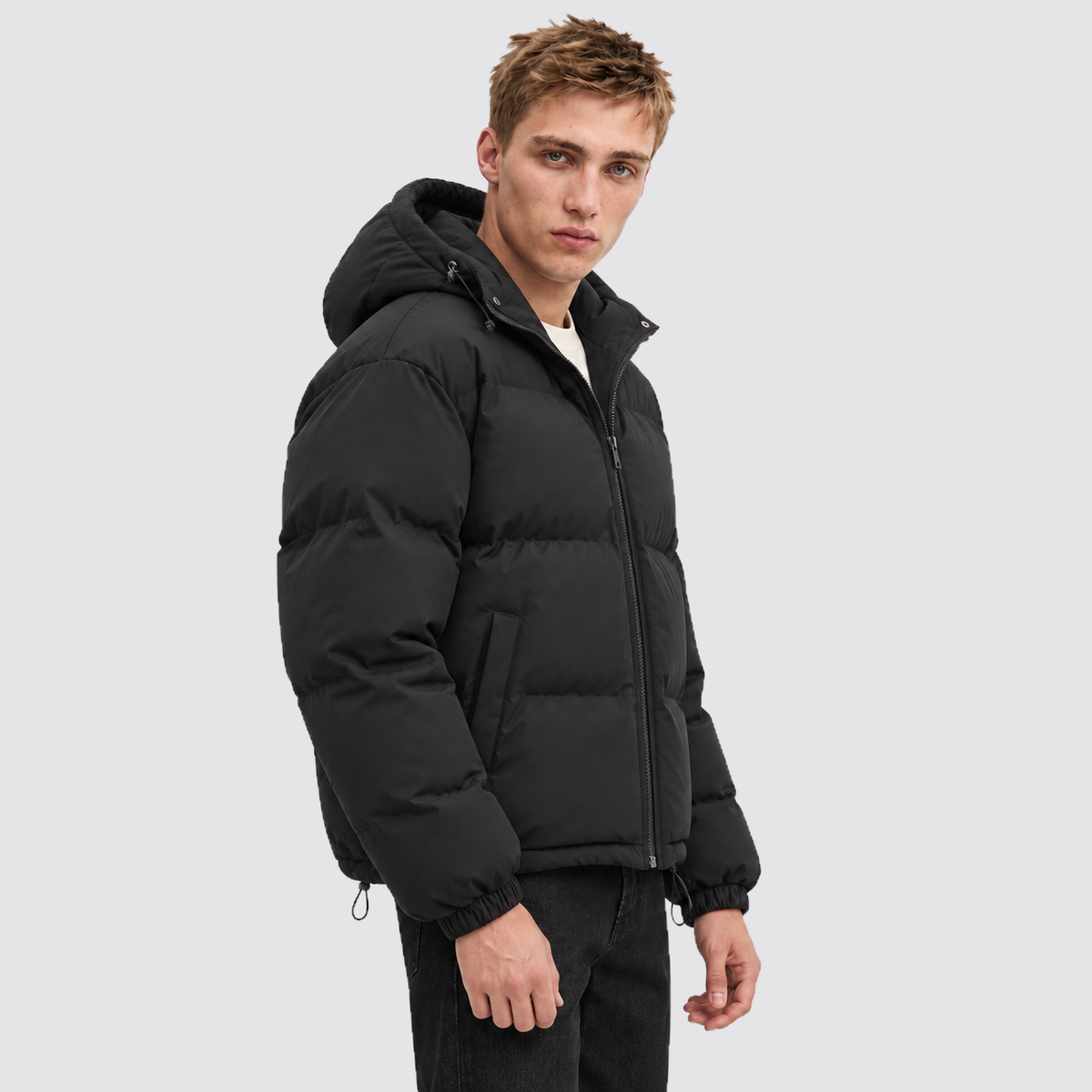 Unisex Hooded Cotton Puffer Jacket