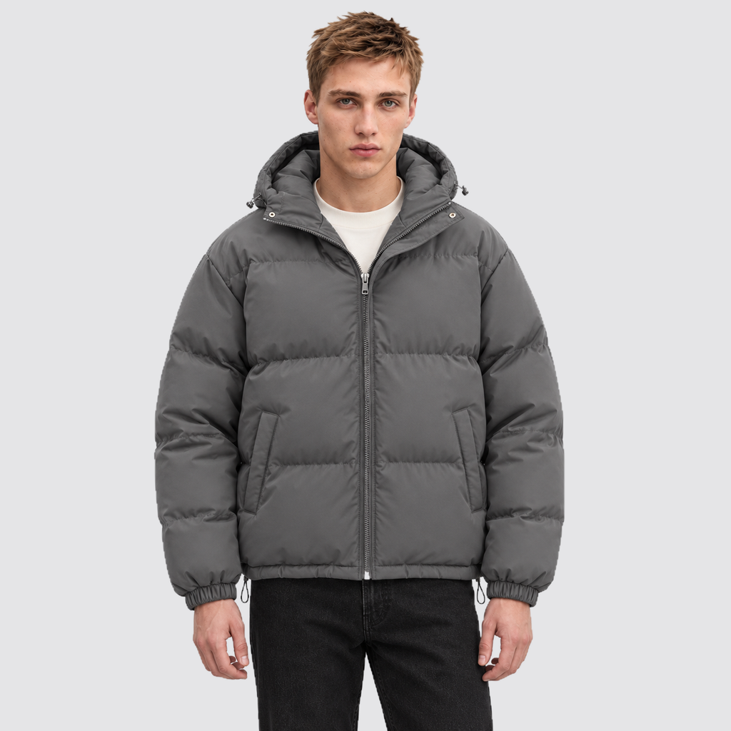 Unisex Hooded Cotton Puffer Jacket