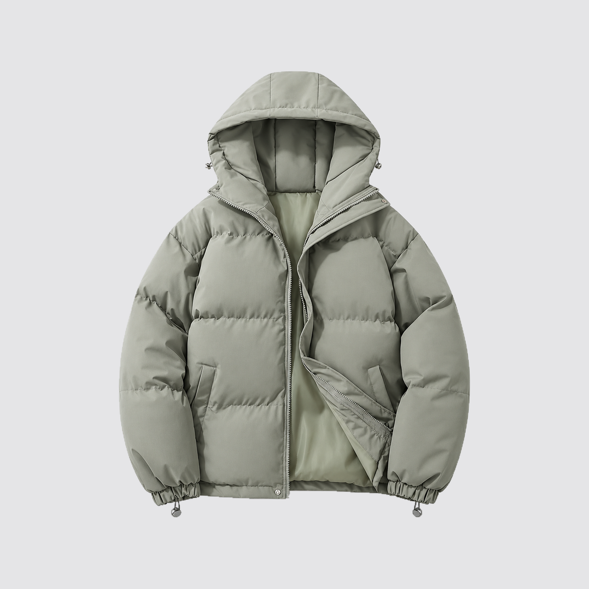 Unisex Hooded Cotton Puffer Jacket