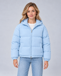 Unisex Hooded Cotton Puffer Jacket – baby blue hero – Avery W01 grey studio