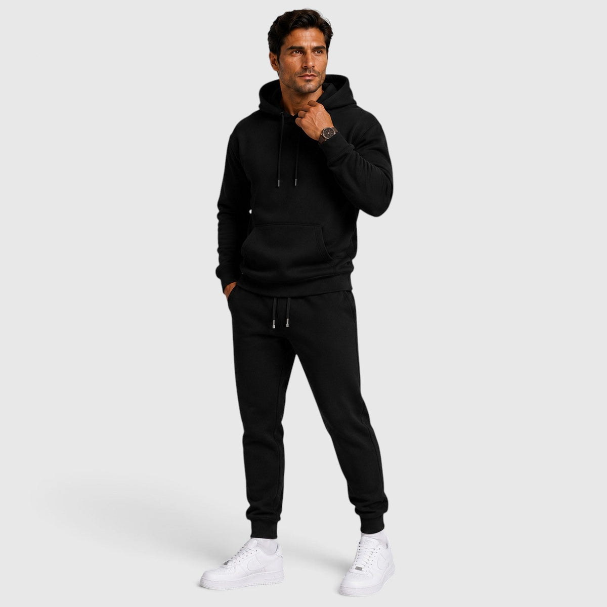 Men's Relaxed Hoodie and Jogger Set – Casual Tracksuit