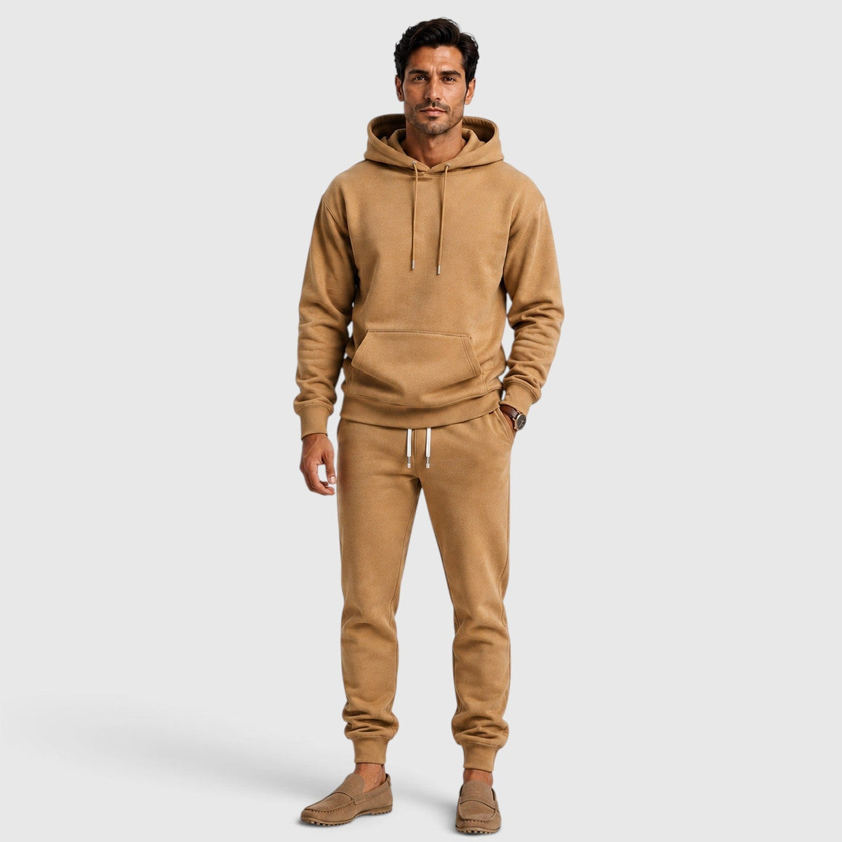 Men's Relaxed Hoodie and Jogger Set – Casual Tracksuit