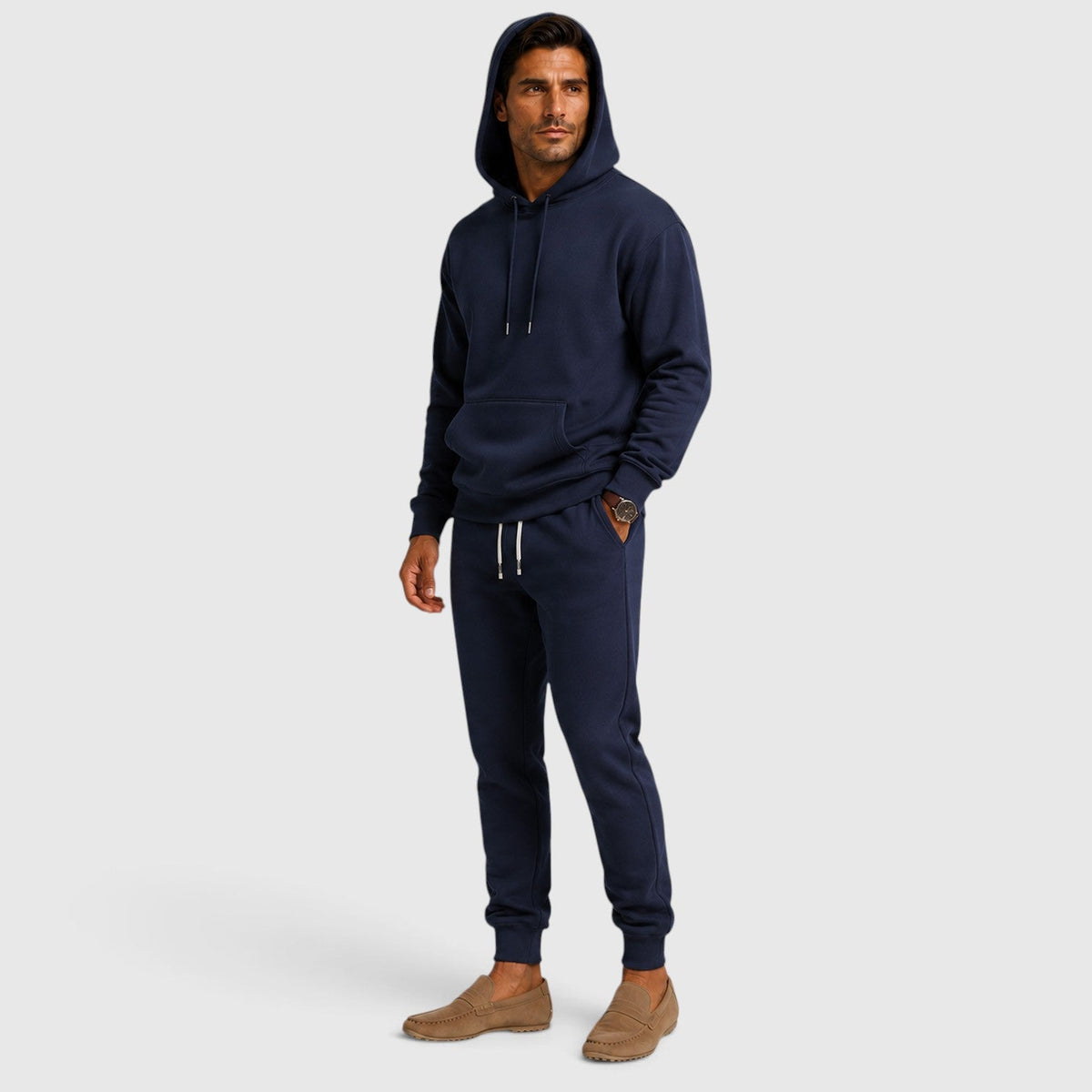 Men's Relaxed Hoodie and Jogger Set – Casual Tracksuit