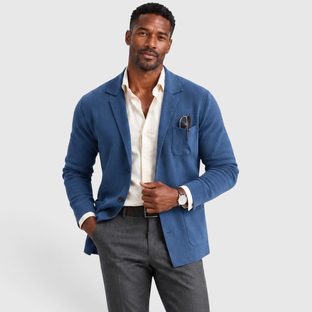 Men's Smart Casual Knit Blazer Jacket