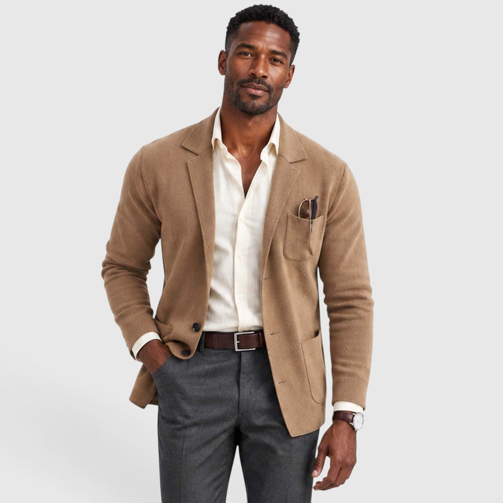 Men's Smart Casual Knit Blazer Jacket