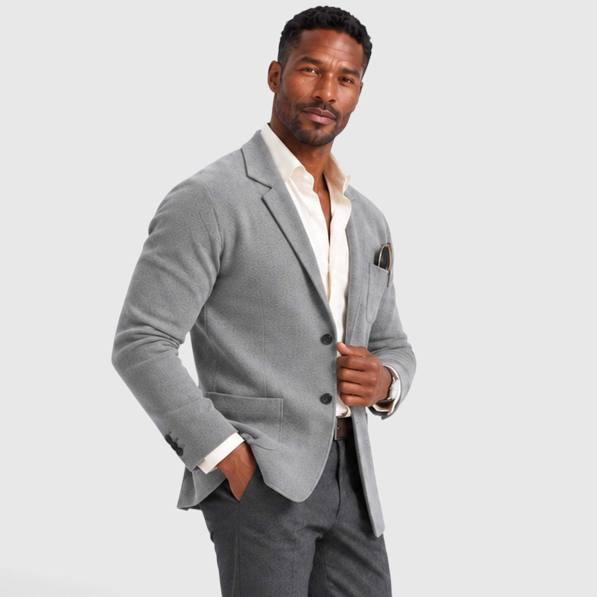 Men's Smart Casual Knit Blazer Jacket