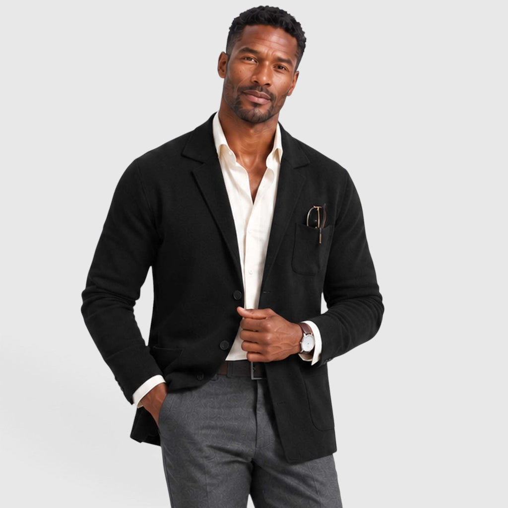 Men's Smart Casual Knit Blazer Jacket