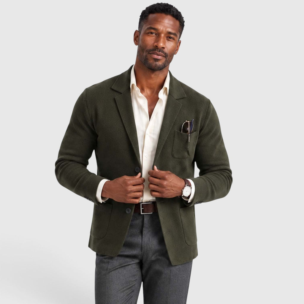 Men's Smart Casual Knit Blazer Jacket