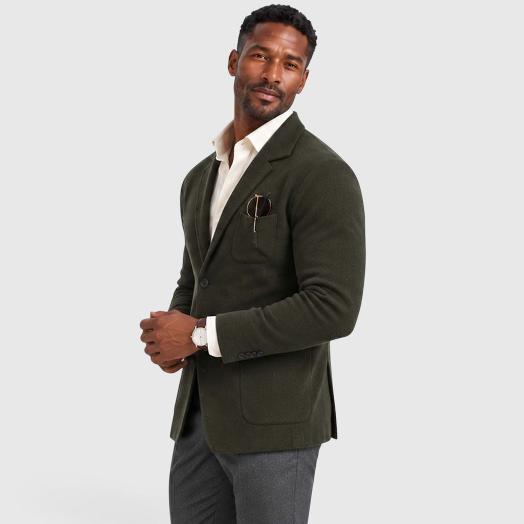 Men's Smart Casual Knit Blazer Jacket