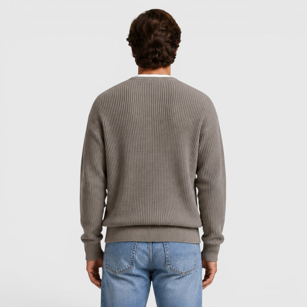 Men's Zip Up Knit Cardigan for Smart Casual Everyday Wear