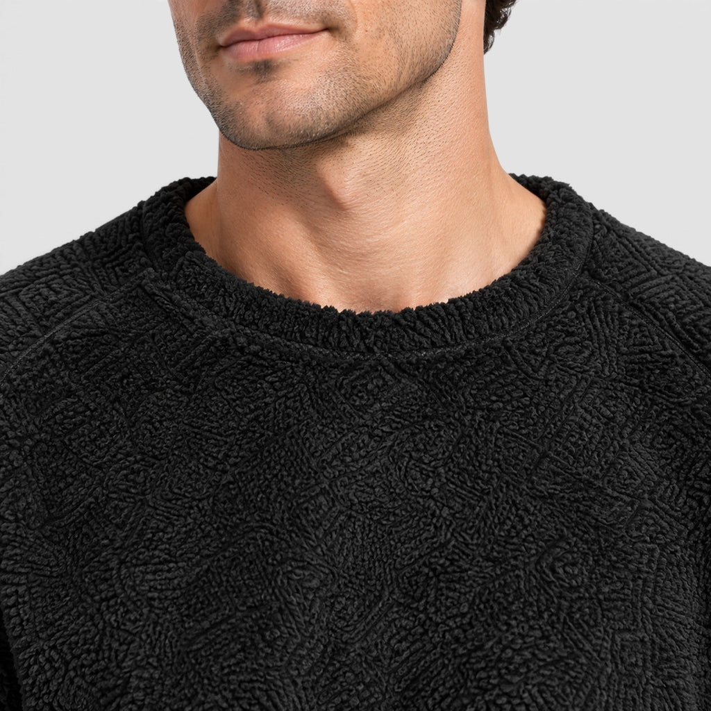 Men's Soft Fleece Loungewear Set with Jumper and Trousers