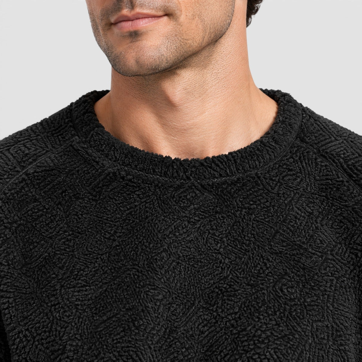 Men's Soft Fleece Loungewear Set with Jumper and Trousers
