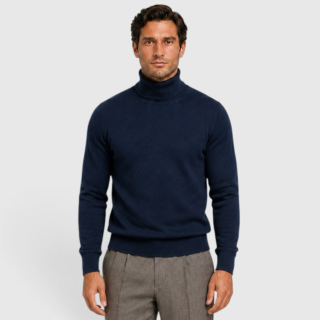 Men's Classic Turtleneck Sweater for Smart Casual Outfits