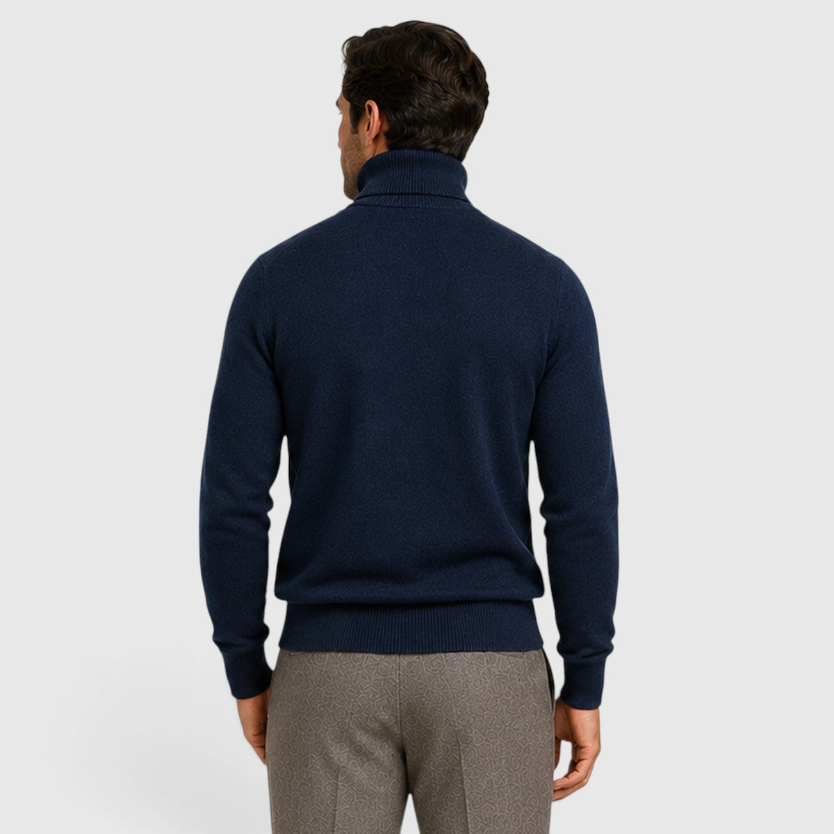 Men's Classic Turtleneck Sweater for Smart Casual Outfits