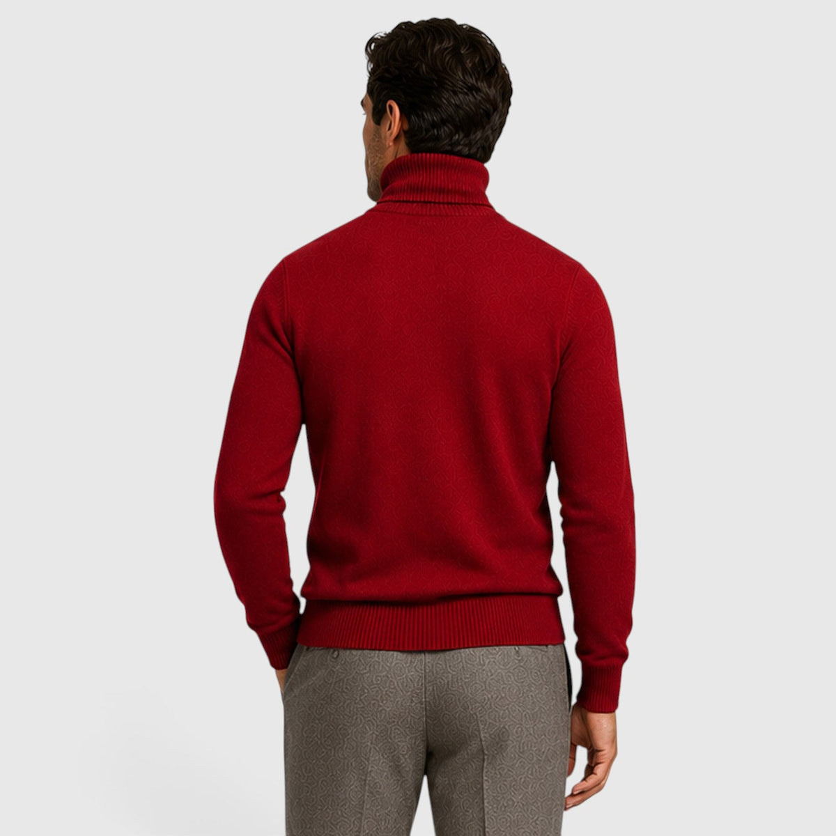 Men's Classic Turtleneck Sweater for Smart Casual Outfits