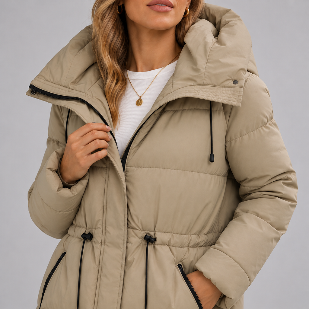Women's Parka Jacket Padded Hooded