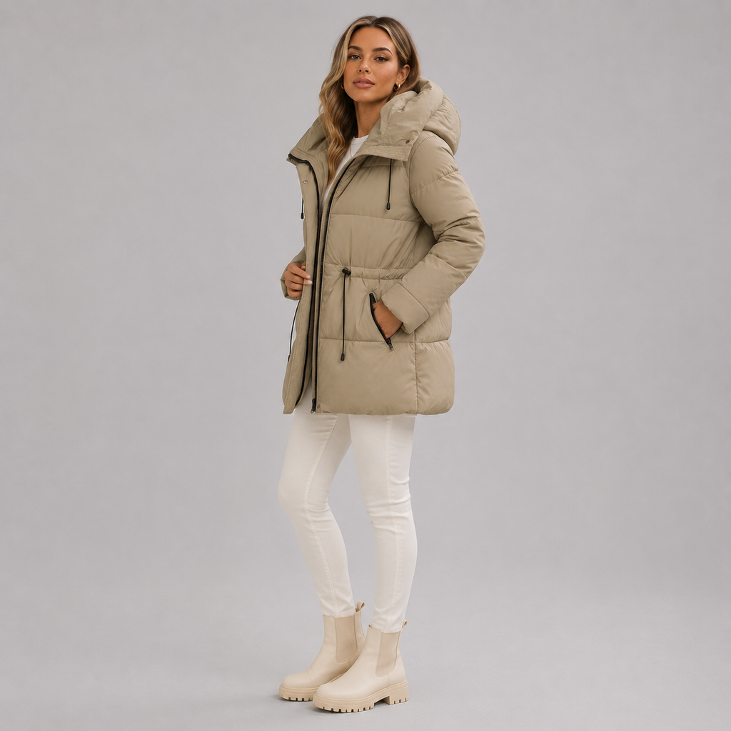 Women's Parka Jacket Padded Hooded