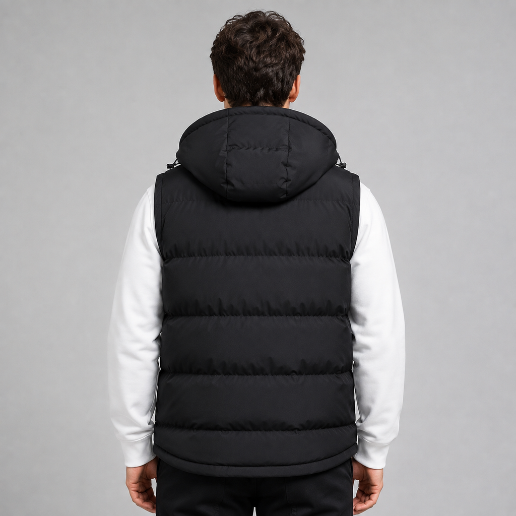 Men's Hooded Padded Gilet Bodywarmer