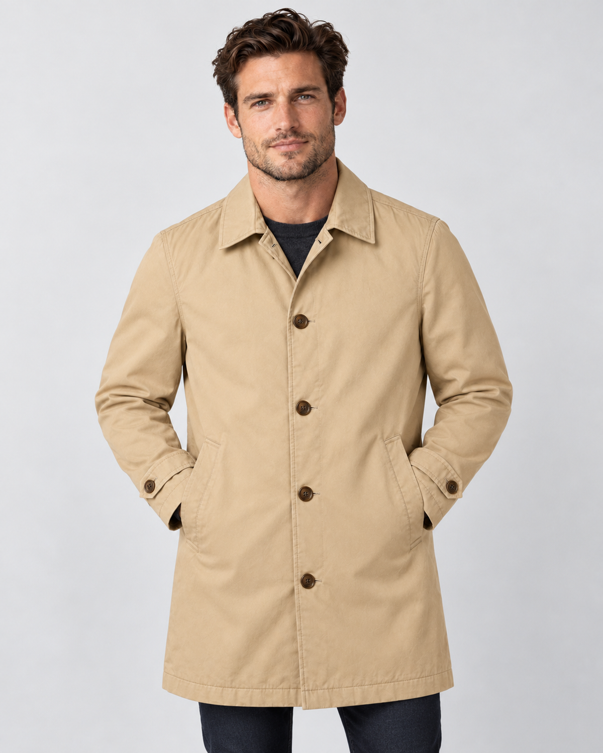Avery & Mercer AM-US-M01 | Beige | front-closed-from-flatlay | studio product candidate