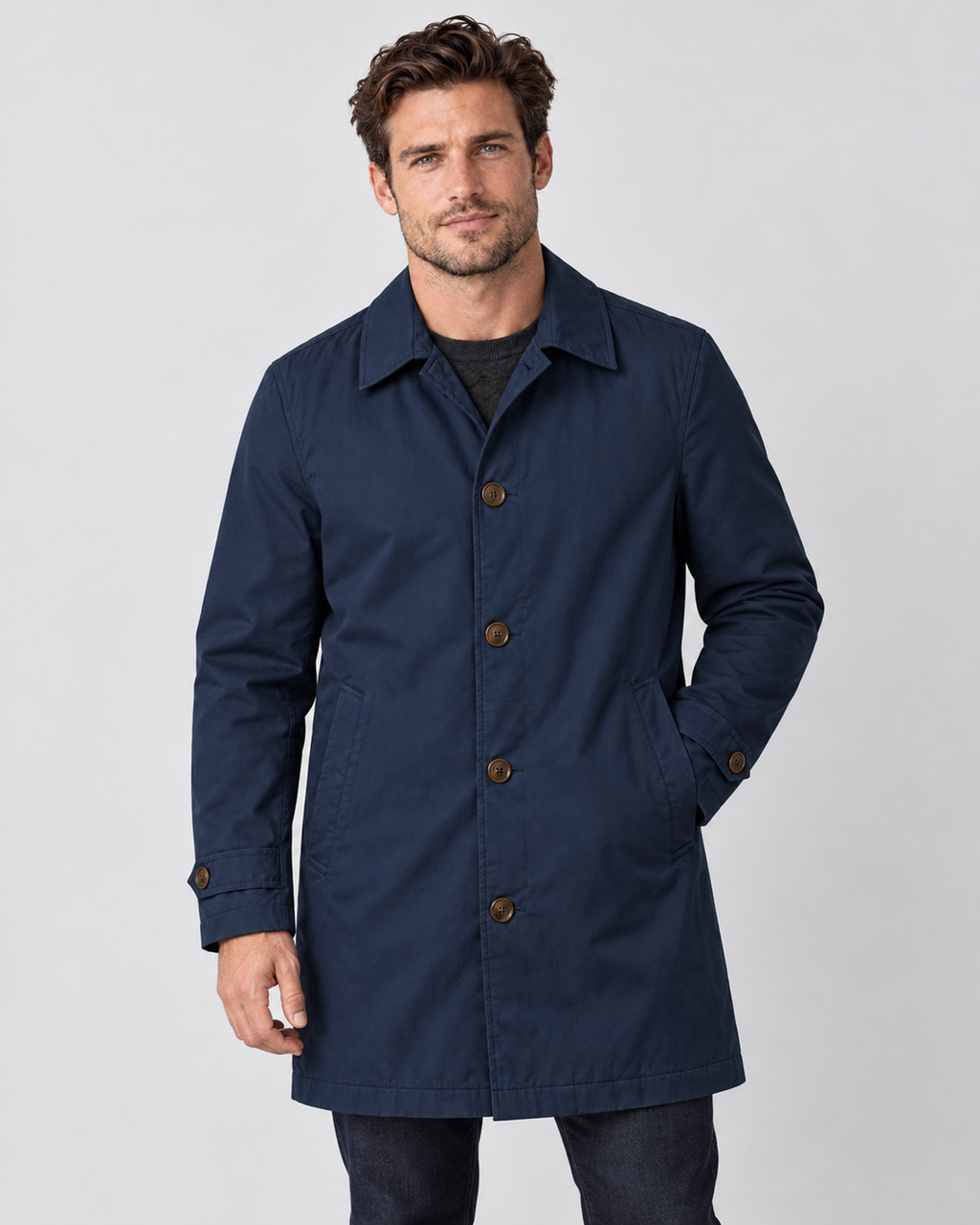 Avery & Mercer AM-US-M01 | Navy | front-closed-from-flatlay | studio product candidate