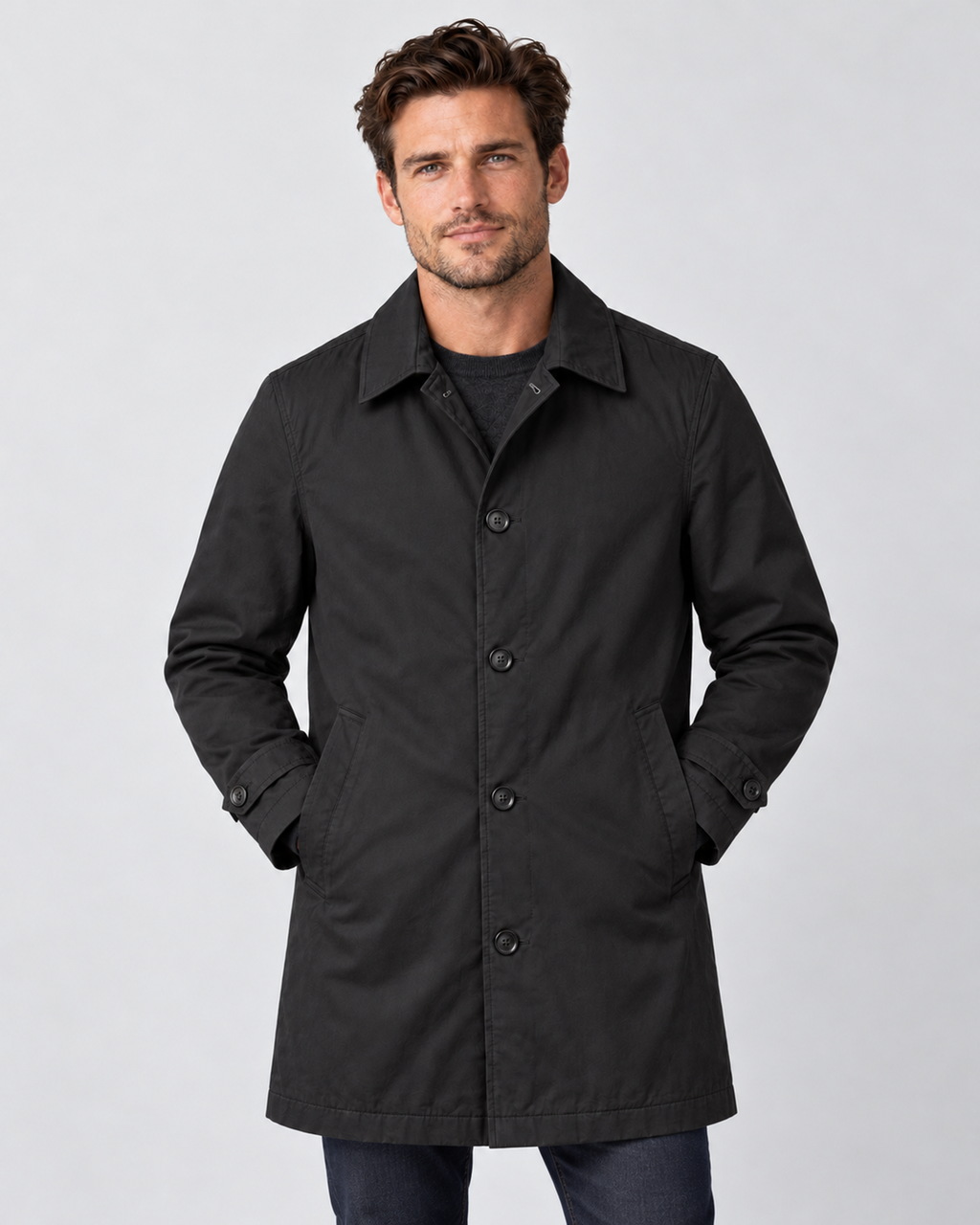 Avery & Mercer AM-US-M01 | Black | front-closed-from-flatlay | studio product candidate