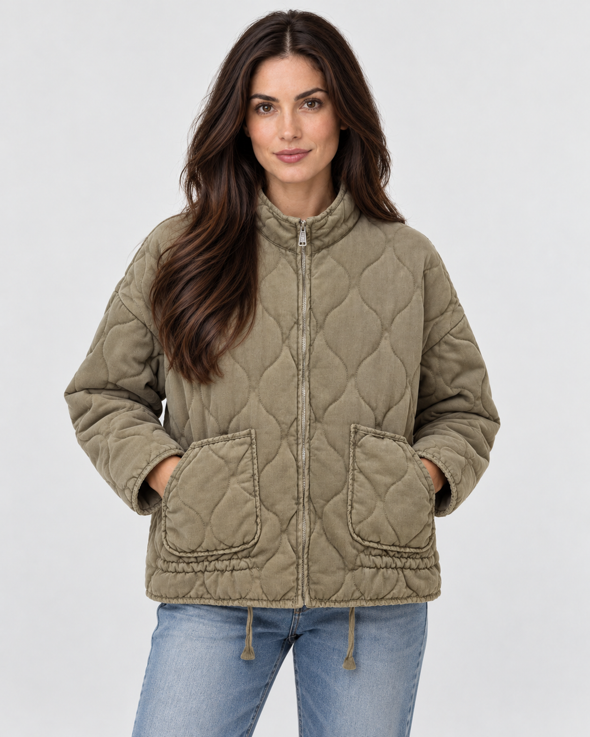 Avery & Mercer AM-US-W02 | army green | front-closed-from-flatlay | studio product candidate