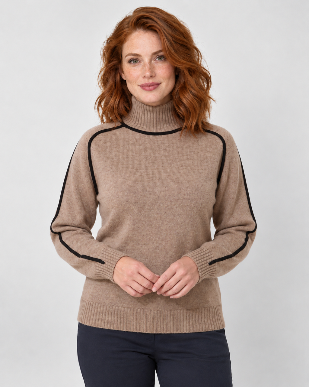 Avery & Mercer AM-US-W03 | Brown | front-untucked | studio product candidate
